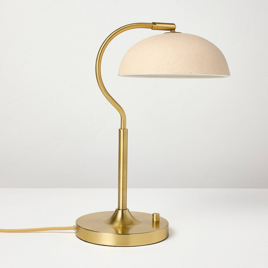 Ceramic Shade Table Lamp Brass - Hearth & Hand™ with Magnolia