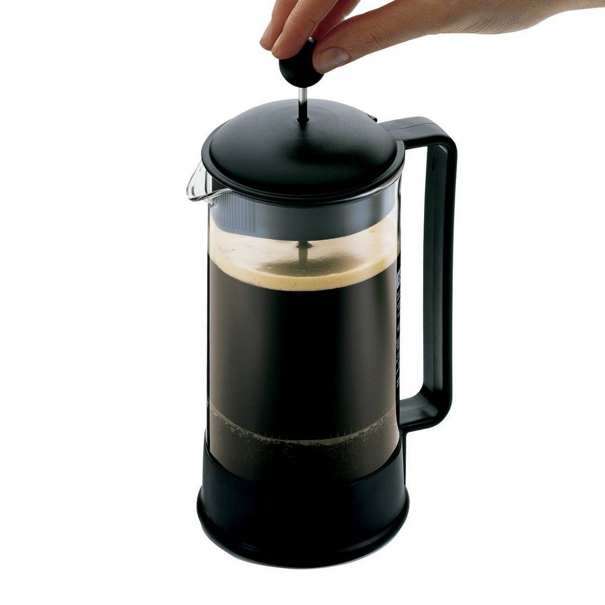 Bodum Brazil 8 Cup 34oz French Press Coffee Maker Black: Glass Carafe, Dishwasher-Safe, Manual Coffee Presser - Additional view