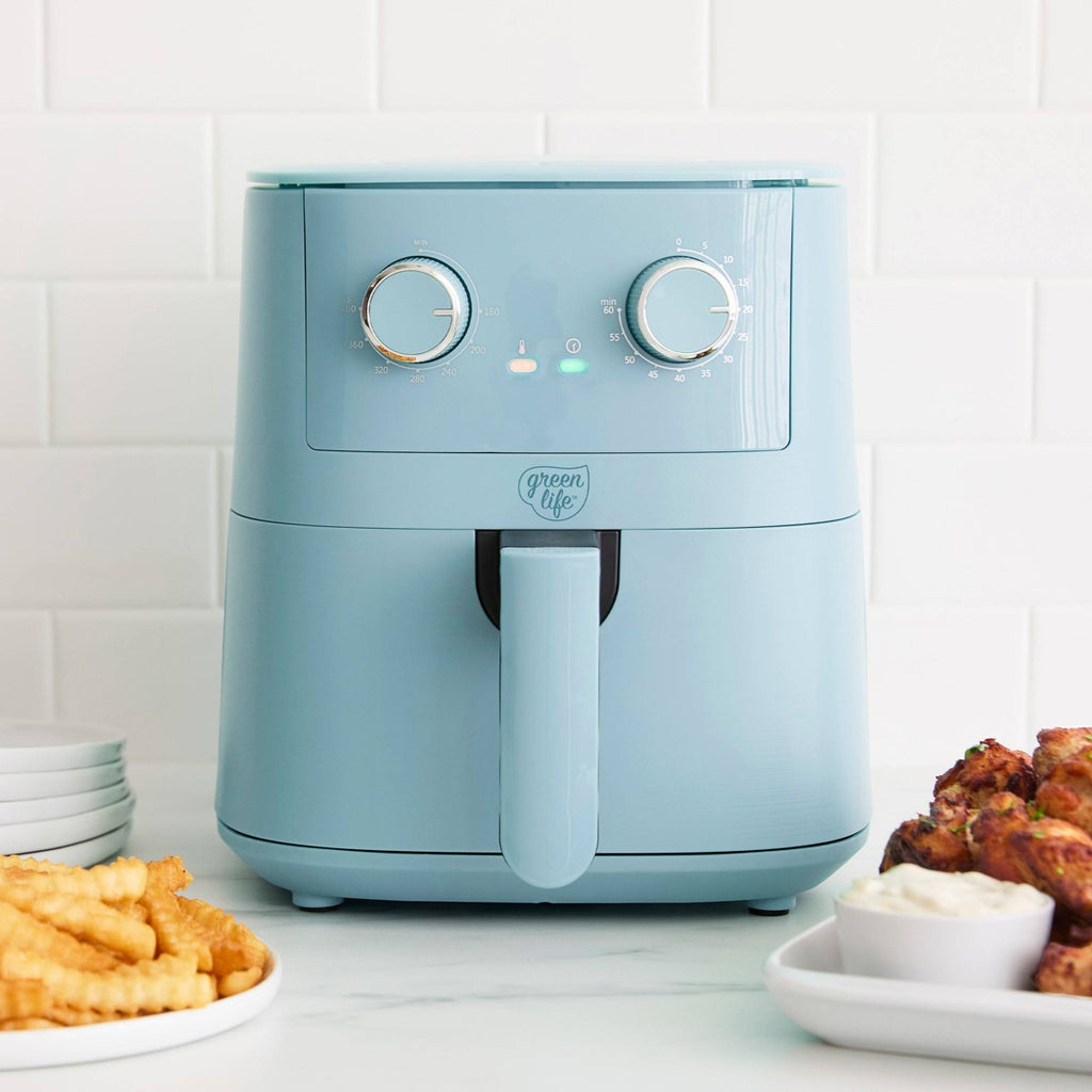 GreenLife 4.5qt EZ Air Fryer Blue Haze - Additional view