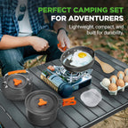 NutriChef 12-Piece Camping Cookware Set - Non-Stick, Lightweight Pots, Pans, and Utensils for Outdoor Cooking - Additional view