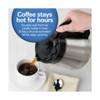 Hamilton Beach Thermal 10C Coffee Maker 46899R: Chrome Silver, 10 Cup Drip, Electric, Cone Filter, Thermal Carafe - Additional view