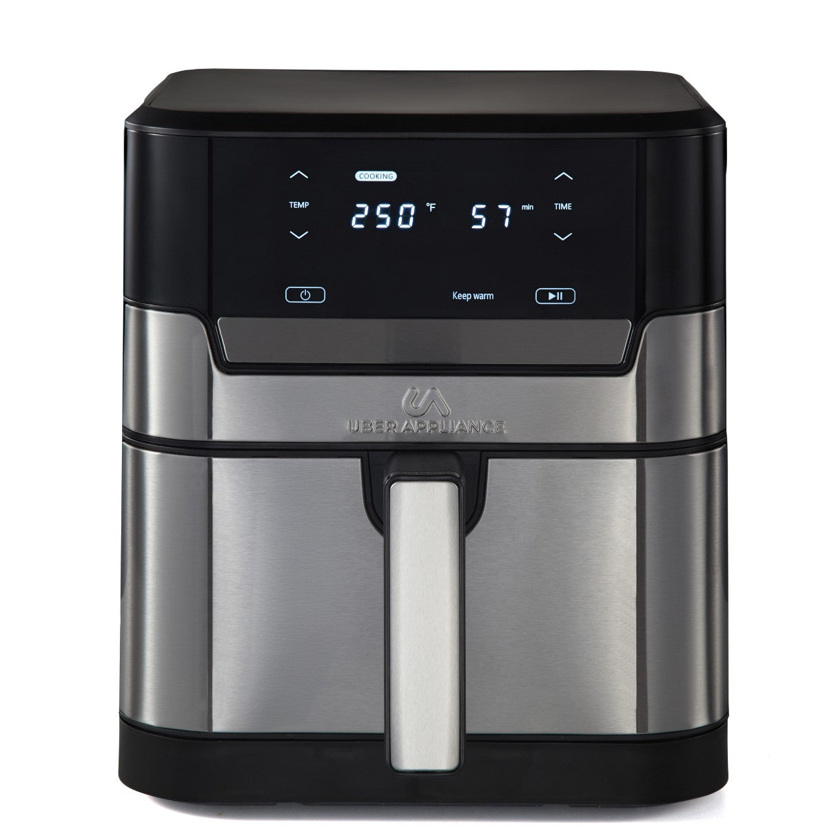 Uber Appliance 5qt 8-function digital touch screen Air fryer XL Premium - Stainless Steel