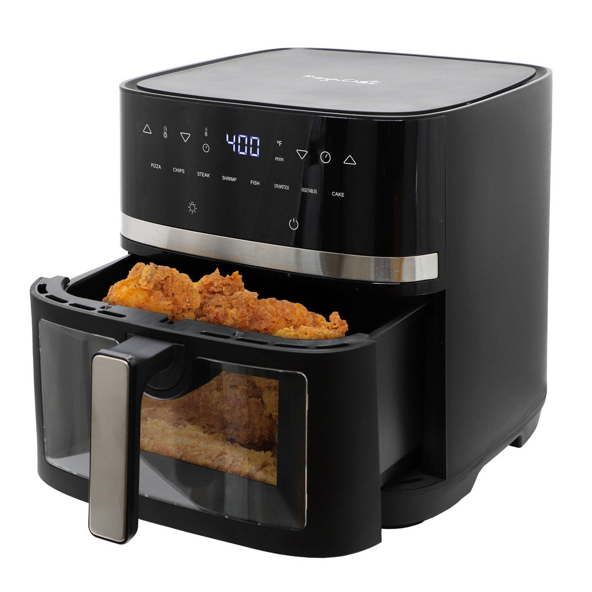 MegaChef 8L Digital Electric Air Fryer with Transparent Window