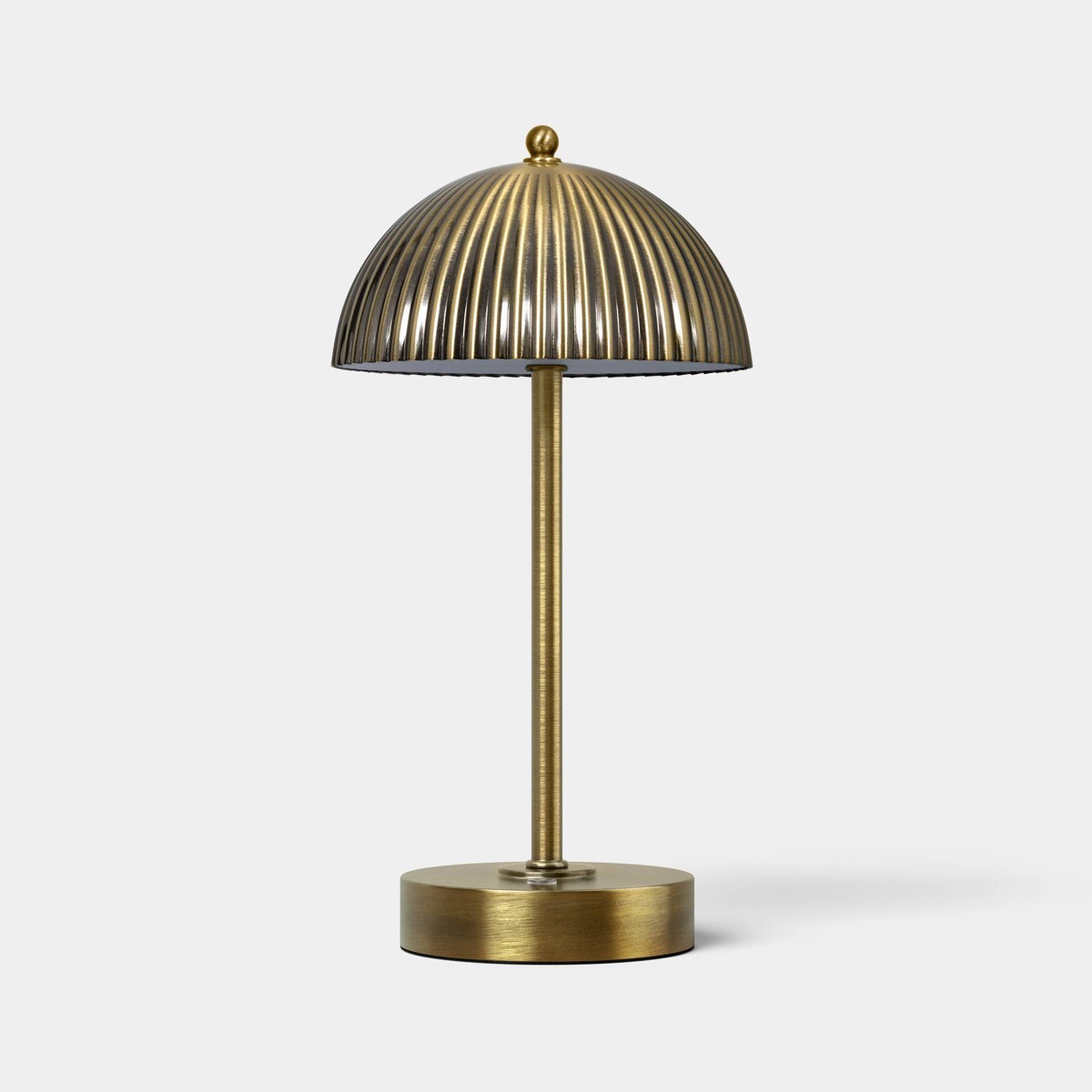 Double Metal Portable Table Lamp Brass (Includes LED Light Bulb) - Threshold™