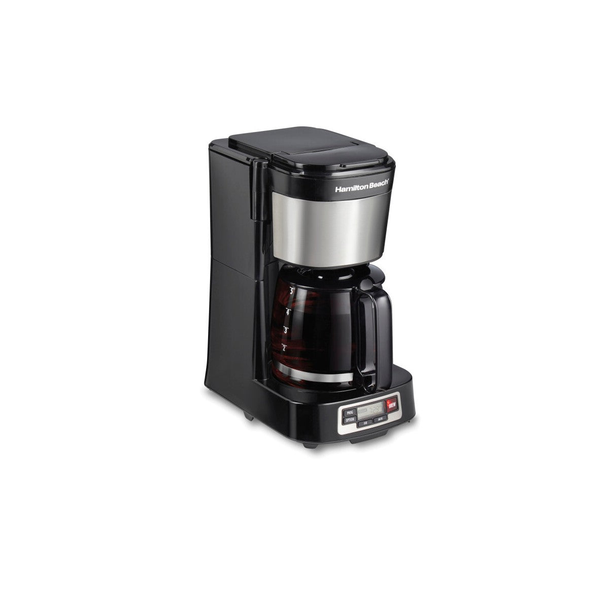 Hamilton Beach 5c Coffee Maker 46111: 5 Cup Drip Coffee Maker, Black, Electric, Dishwasher-Safe, Basket Filter, 700W