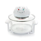 MegaChef Multipurpose Air Fryer Oven - White: 1500W Halogen Rotisserie, 96 Volume Capacity, Locking Lid, Fry Basket Included - Additional view