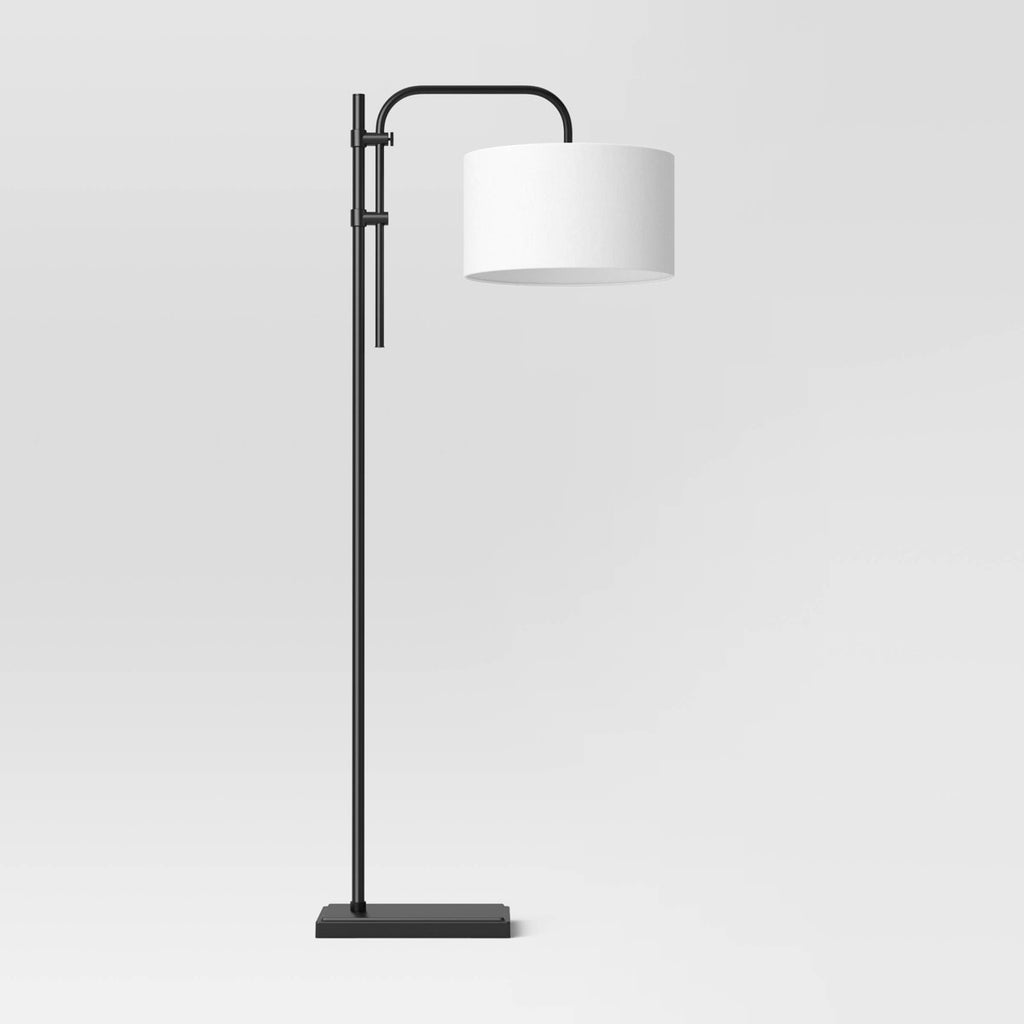 72"x16" Knox Floor Lamp - Threshold™: Modern Black Standing Lamp with Dimmer Switch