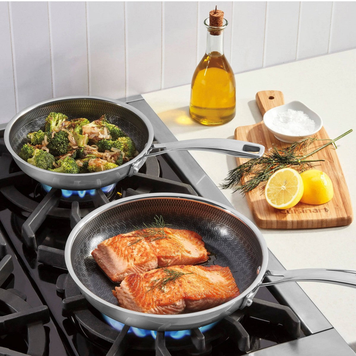 Cuisinart 2pc (8 and 10) Fusion Plus Stainless Steel Skillet Set - Additional view
