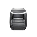 Hamilton Beach Digital Air Fryer Oven with Rotisserie 11.6 Quart/11 Liter Capacity 35073: 1700W, Hand Wash, Black