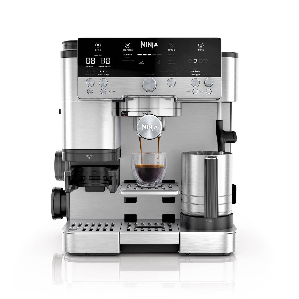 Ninja Luxe Café Premier Series 3-in-1 Espresso, Coffee and Cold Brew Machine Stainless Steel: Barista System, Frother - Additional view