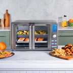 Gourmia 9-Slice Digital Air Fryer Oven with 14 One-Touch Cooking Functions and Auto French Doors: Convection Toaster Oven - Additional view