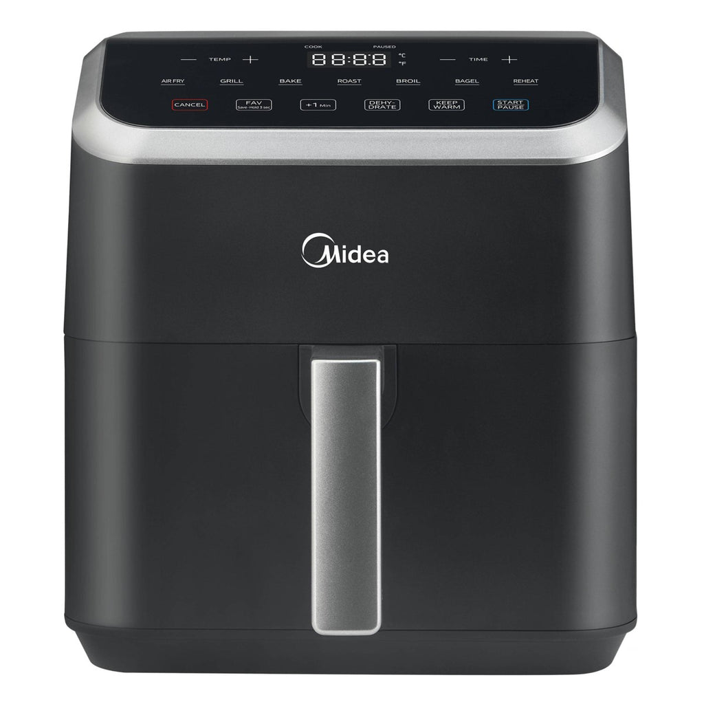 Midea 5.5qt HeatXpress Air Fryer Black: 1500W, Dishwasher-Safe Parts, 1-Year Warranty, 5.5qt Capacity, Electric Fryer - Additional view