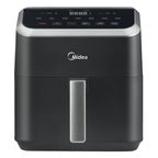 Midea 5.5qt HeatXpress Air Fryer Black: 1500W, Dishwasher-Safe Parts, 1-Year Warranty, 5.5qt Capacity, Electric Fryer - Additional view