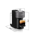 Nespresso Vertuo Next Coffee and Espresso Maker by DeLonghi with Milk Frother Gray: Includes 12 Capsules, Automatic Shut-Off - Additional view