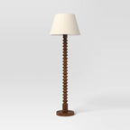 Mid Tone Wood Floor Lamp - Threshold™