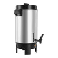 VEVOR Commercial Coffee Urn, 40 Cup 203oz Hot Beverage Dispenser with Dripless Faucet, 1090W Quick-Brewing, Automatic Temperature Control, Silver