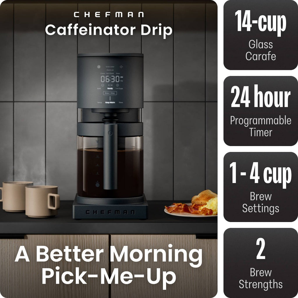 Chefman Caffeinator Drip Coffee Maker Black - Additional view