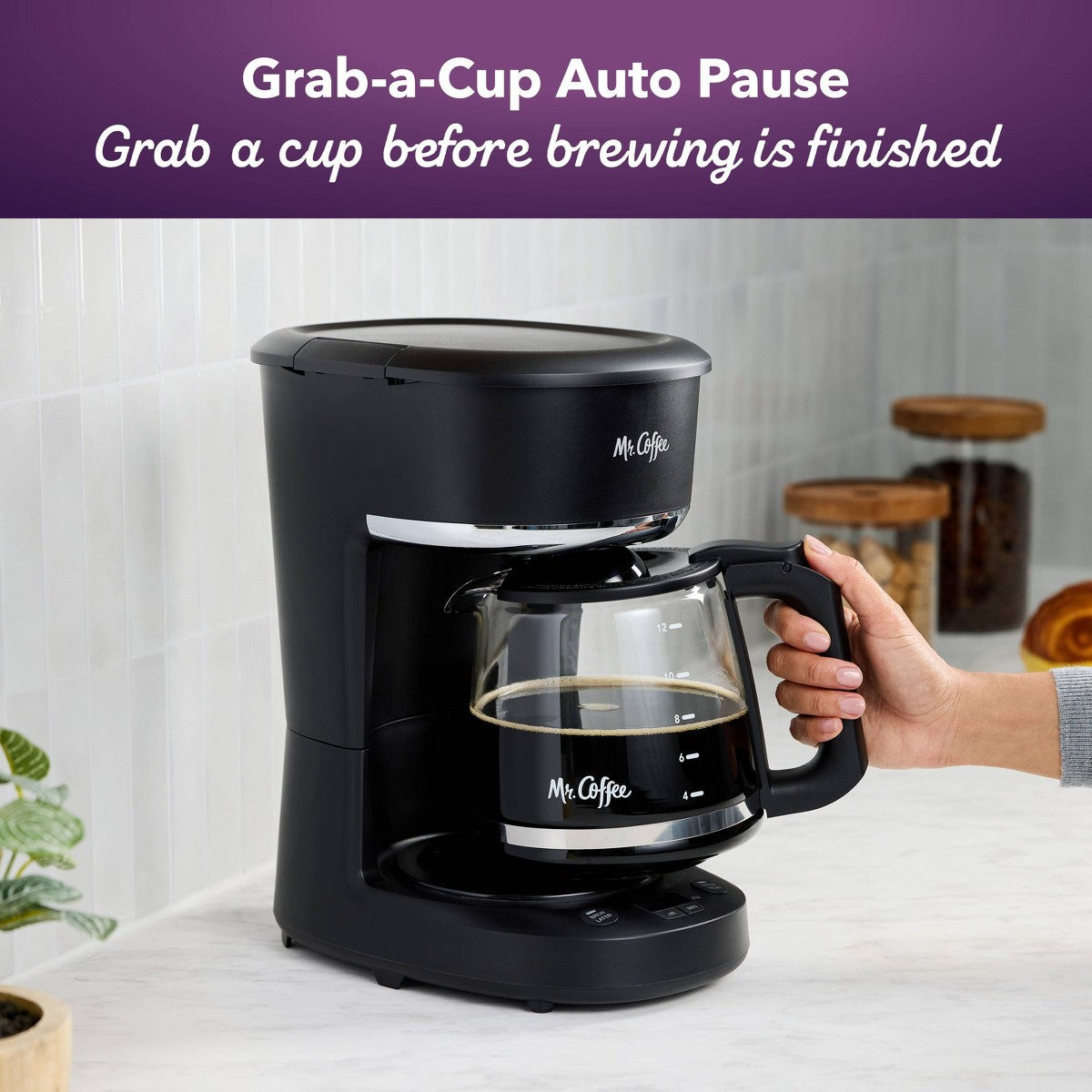 Mr. Coffee 12-Cup Programmable Coffee Maker Black - Additional view