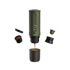 OutIn Nano Self Heating Portable Electric Espresso 20 Bar Coffee Machine Forest Green