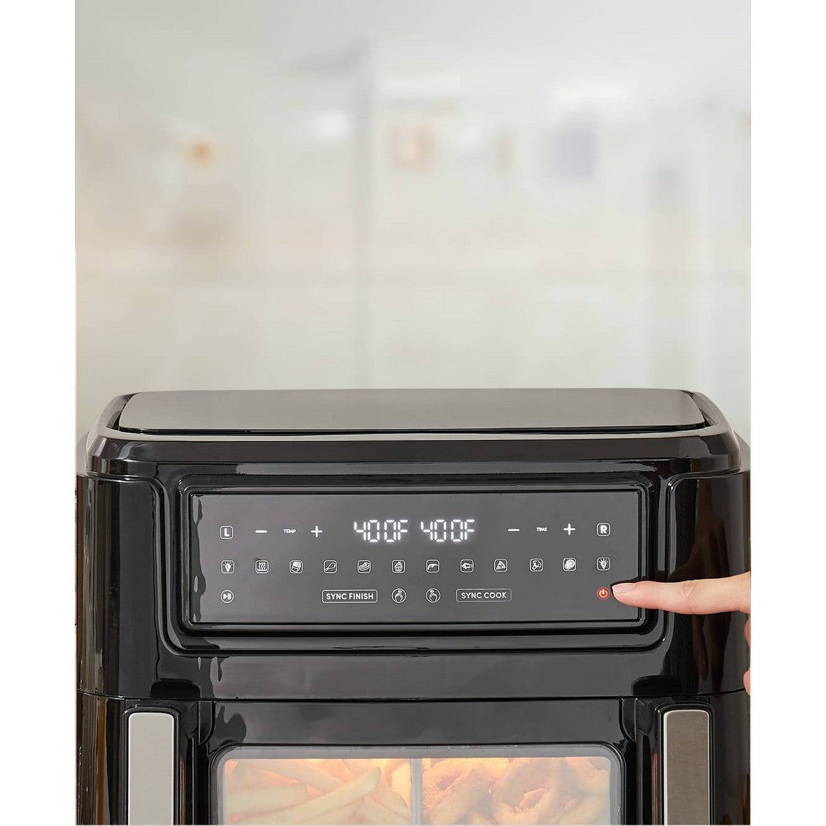 Elite Cuisine 10.5L Digital Dual Zone Air Fryer Oven with SYNC Technology and Divided Drawer - Additional view