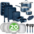 NutriChef Home Kitchen Cookware Set: Complete Set of High-Quality Cookware for Home Cooking—Includes Pans, Pots, and Bakeware