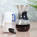 Mr. Coffee Verduzco 3-Piece 34oz Borosilicate Glass Pour Over w/ Hand Guard - Additional view