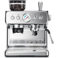 Espresso Machines with grinder, 20 Bar Professional Espresso Maker with Milk Frother Steam Wand&Removable Water Tan for Home,Stainless Steel