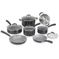 Cuisinart Ceramica XT 11pc Non-Stick Cookware Set - 54C-11BK: Black, Gas & Electric Compatible, Lifetime Warranty