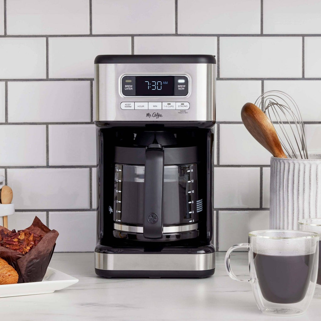 Mr. Coffee 14 Cup Programmable Coffeemaker with Reusable Nylon Filter and Advanced Water Filtration - Additional view