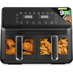 NutriChef 4.4 QT Dual Basket Air Fryer: Healthy, Convenient Cooking with Dual Basket Technology for Fast and Even Results - Additional view