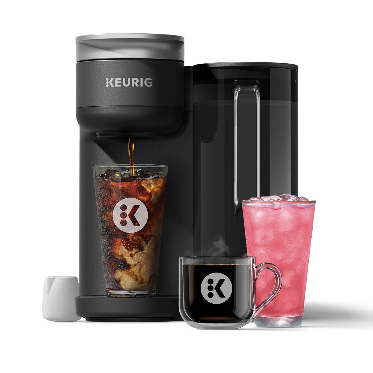 Keurig K-Brew+Chill Iced or Hot Single-Serve K Cup Coffee Maker Black: 70 oz Capacity, Electric, Uses Coffee Pods, Cold Brew, 9 Cup Capacity