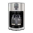 Mr. Coffee 12c Programmable Coffee Maker with Rapid Brew System Stainless Steel: 12 Cup Drip, Electric, Paper Filter