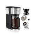 Hamilton Beach 7in1 Stainless Coffee Maker 46251: 6-Cup Drip & Pour Over Machine, Chrome Silver, Dishwasher-Safe, 1050W