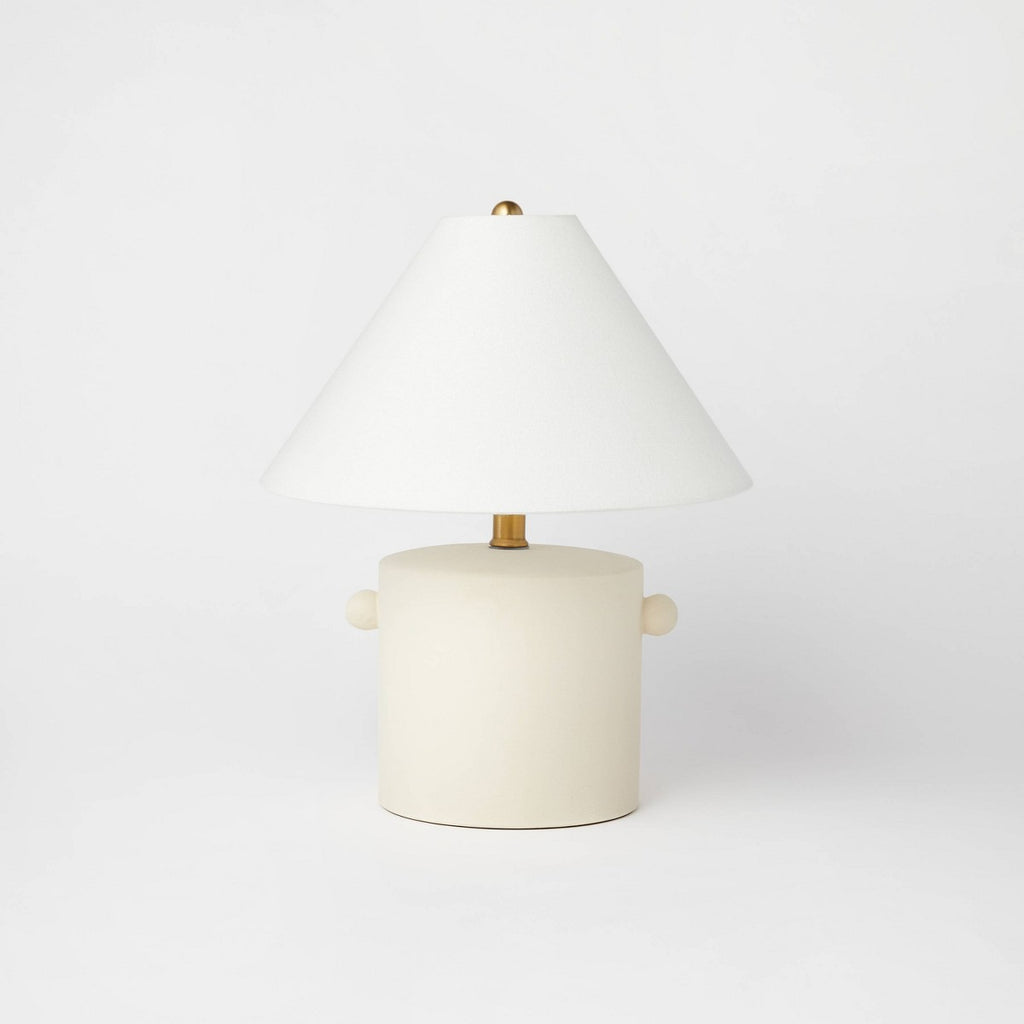 Ceramic Table Lamp with Knob (Includes LED Light Bulb) Tan - Threshold™ designed with Studio McGee - Additional view