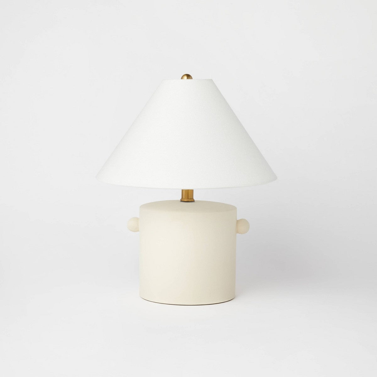 Ceramic Table Lamp with Knob (Includes LED Light Bulb) Tan - Threshold™ designed with Studio McGee - Additional view