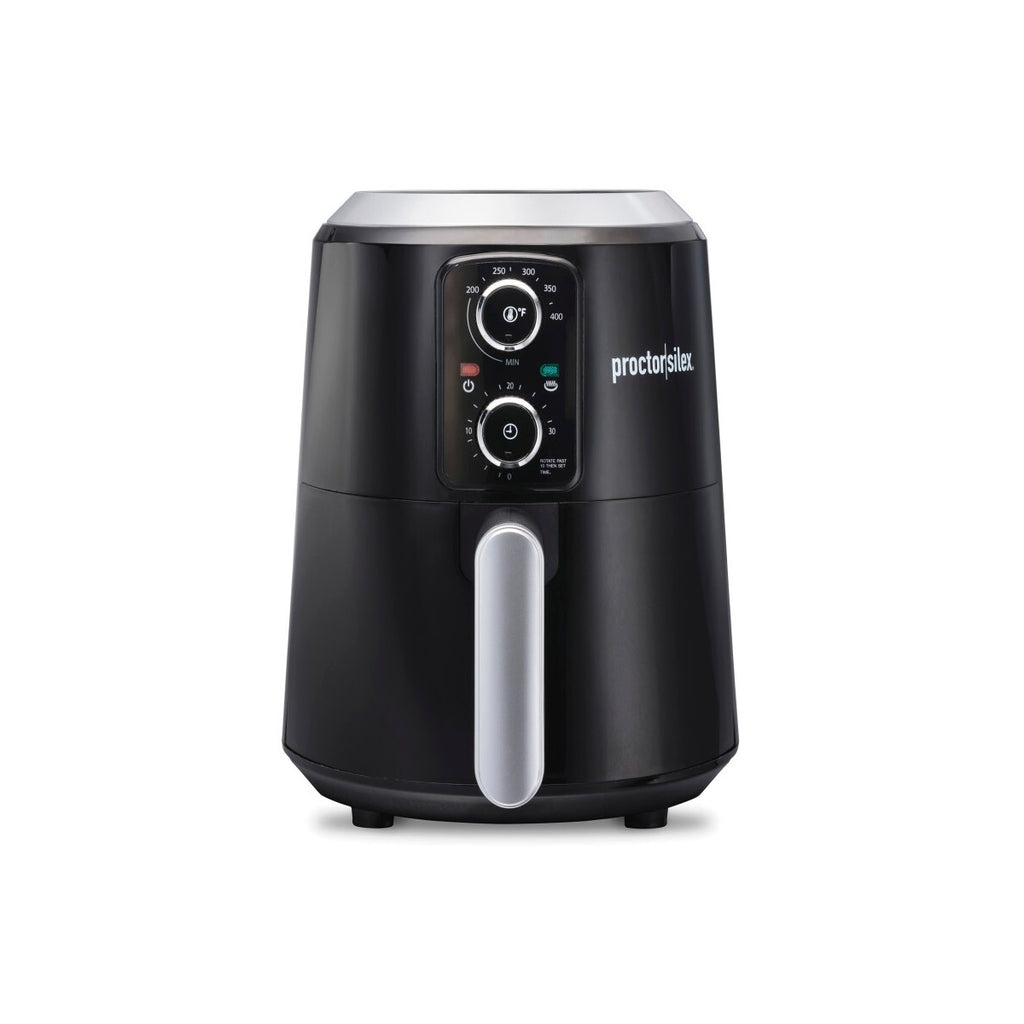 Proctor Silex 3.7qt Air Fryer: 1350W Electric Fryer, Black, Hand Wash, 1-Year Warranty, 5lb Capacity, Airfryer Sale
