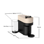 Nespresso Vertuo Pop+ Coffee and Espresso Maker by De'Longhi Beige - Additional view