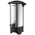 VEVOR Commercial Coffee Urn, 50 Cups Stainless Steel Large Coffee Dispenser, 1000W 110V Electric Coffee Maker Urn For Quick Brewing, Silver