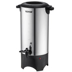 VEVOR Commercial Coffee Urn, 50 Cups Stainless Steel Large Coffee Dispenser, 1000W 110V Electric Coffee Maker Urn For Quick Brewing, Silver