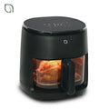 Willow Kitchen 5qt Glass Air Fryer Non Toxic with Digital Precision Touch Screen & 5 Cooking Presets 1500W Black