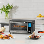 Gourmia Digital 4-Slice Toaster Oven Air Fryer with 11 Cooking Functions Stainless Steel Gray: 1000W, Dishwasher-Safe Parts - Additional view