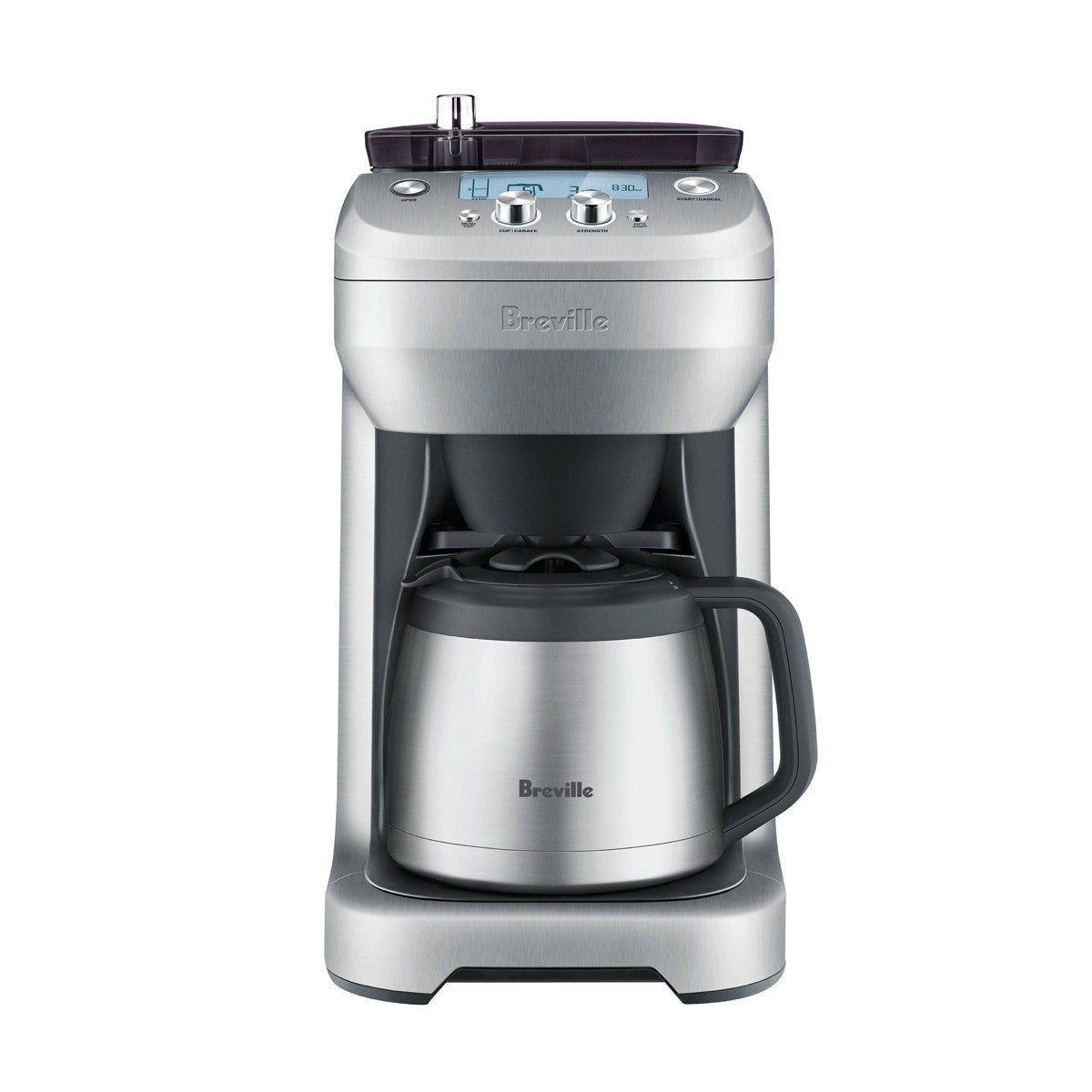 Breville 12c Grind Control Drip Coffee Maker Brushed Stainless Steel BDC650BSS: Programmable Grinder, Thermal Carafe