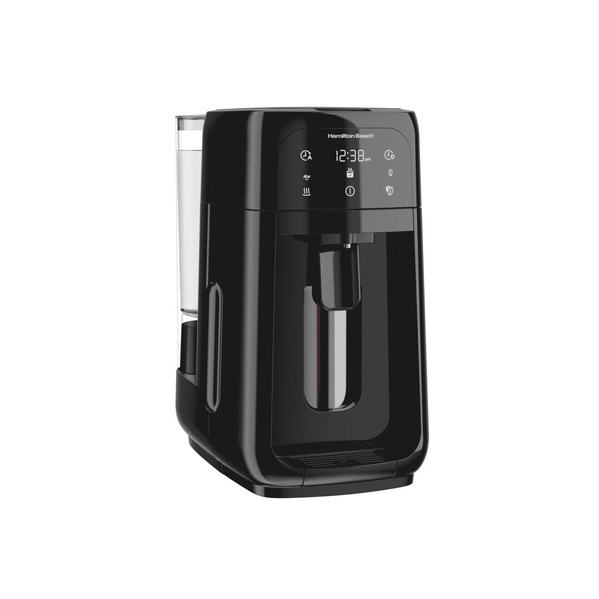 Hamilton Beach One Press Dispensing Coffee Maker 47600: 12-Cup Electric Brew Station, Black, Permanent Filter, 1050W - Additional view