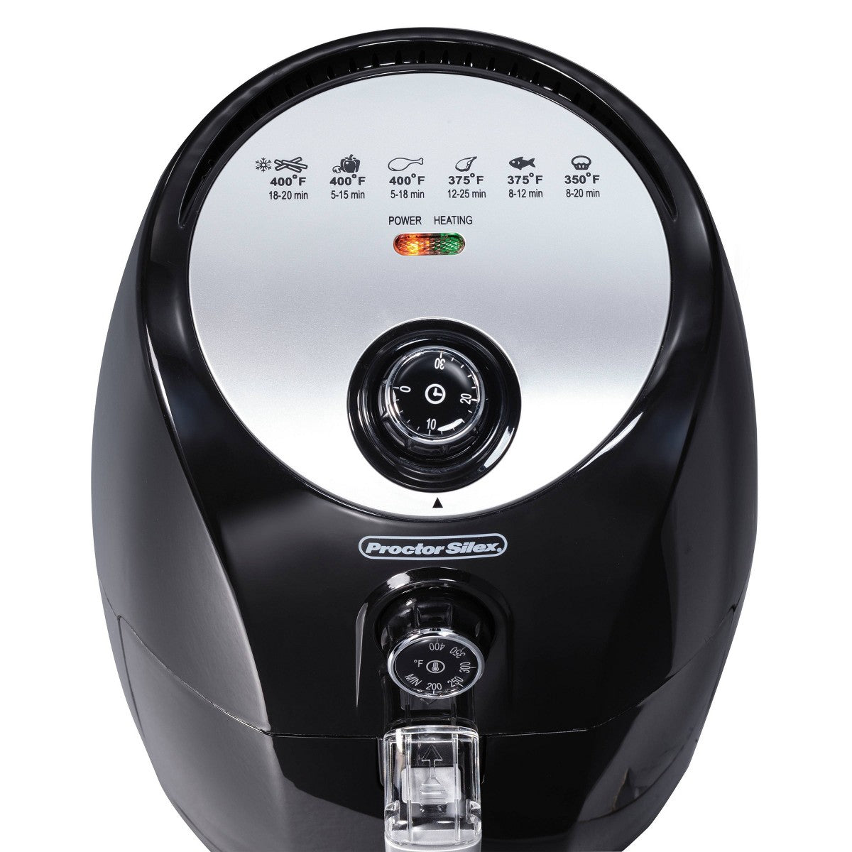 Proctor Silex Electric Air Fryer - Black: 900W, 51 Volume Capacity, Dishwasher-Safe Parts, Airfryer Sale - Additional view