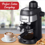 Brentwood® GA-134BK 4-Cup Stainless Steel Espresso and Cappuccino Maker Machine - Additional view