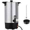 VEVOR Commercial Coffee Urn, 60 Cup 9 L Hot Beverage Dispenser with Dripless Faucet, Quick-Brewing Stainless Steel Large Coffee Maker, Silver