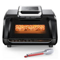 Smokeless Indoor Grill & Air Fryer Combo 7-in-1, Nonstick Plates, Pot & Basket, 4QT Capacity, Serves 3–5, Even Crisp, Roast, Broil, Dehydrate