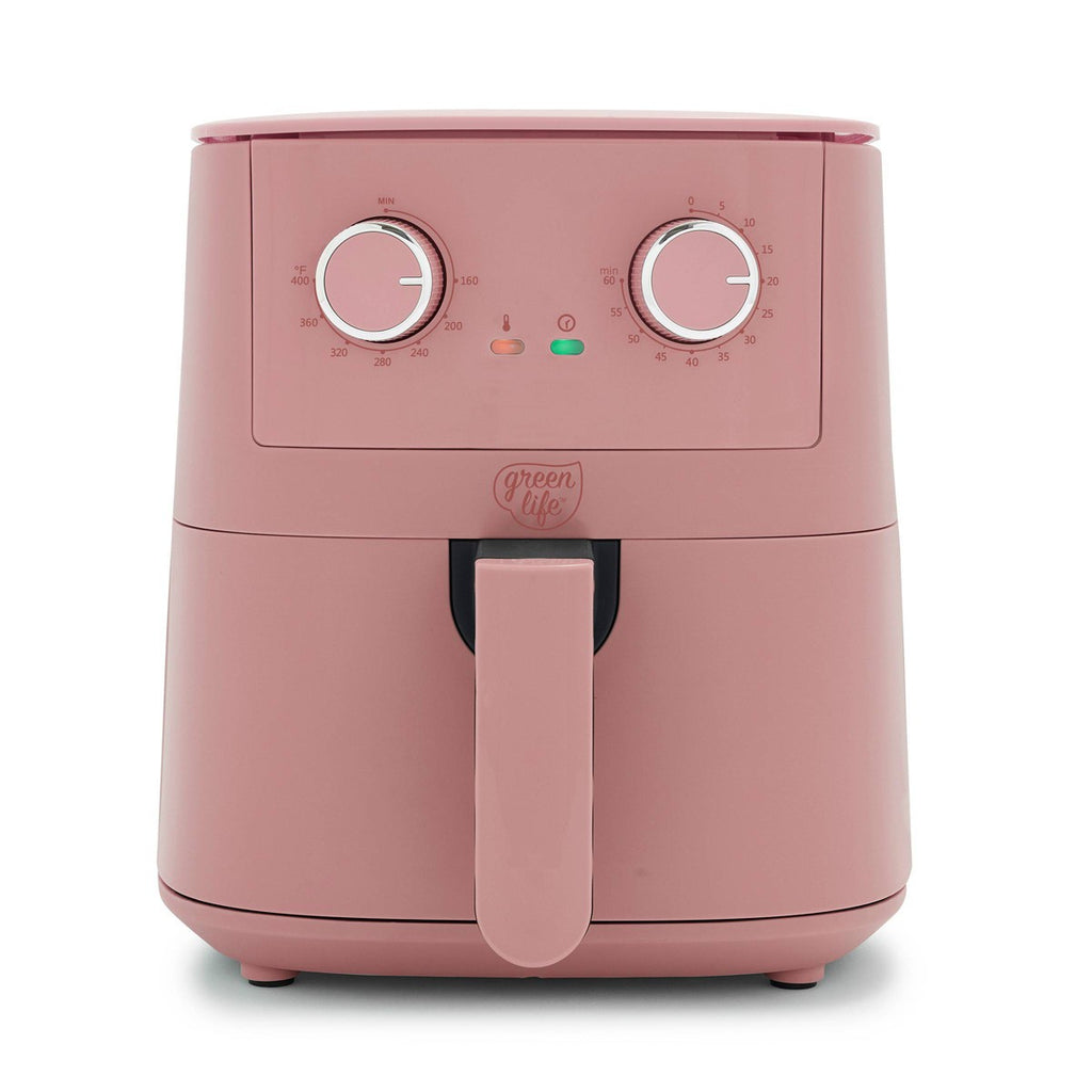 GreenLife 4.5qt EZ Air Fryer Dusty Rose