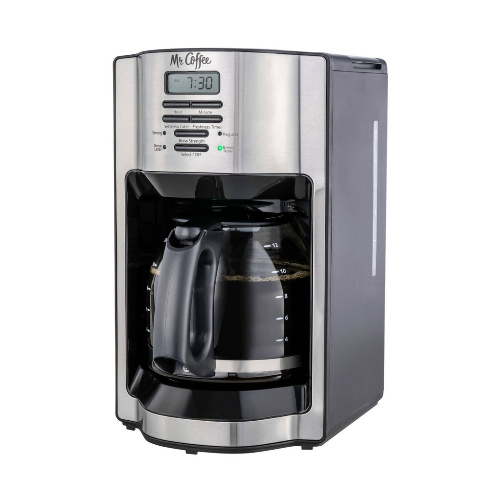 Mr. Coffee 12c Programmable Coffee Maker with Rapid Brew System Stainless Steel: 12 Cup Drip, Electric, Paper Filter - Additional view