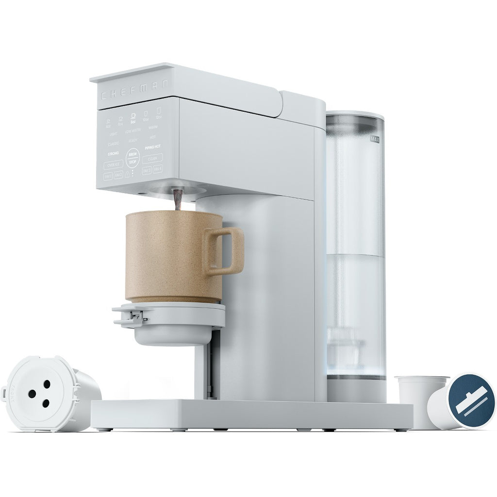 Chefman Caffeinator Single Serve Coffee Maker, 48 oz. Reservoir - Concrete